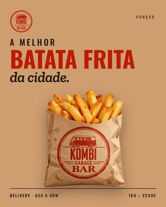Post da Kombi Garage Bar: batata frita